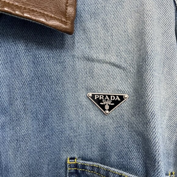 Prada blue-brown denim jacket - Picture 7 of 11